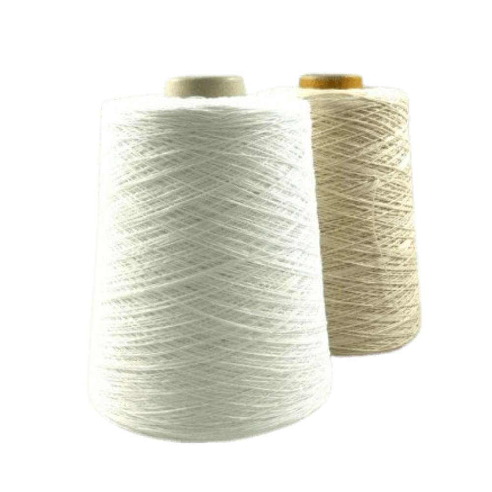 Filato vascello per uncinetto bianco e beige